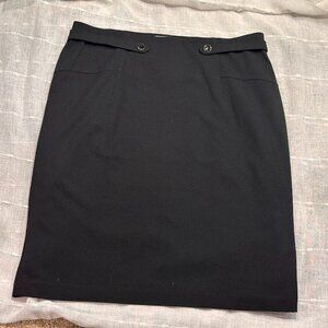 NYCC New York Clothing Company Plus Size Black Midi Pencil Skirt Women's 1X NWOT